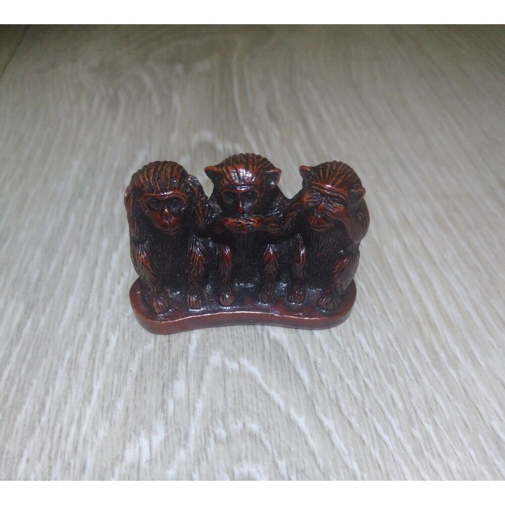 Vintage - 3 Wise Monkeys - Hear, Speak, and See No Evil - (Possible Paperweight)